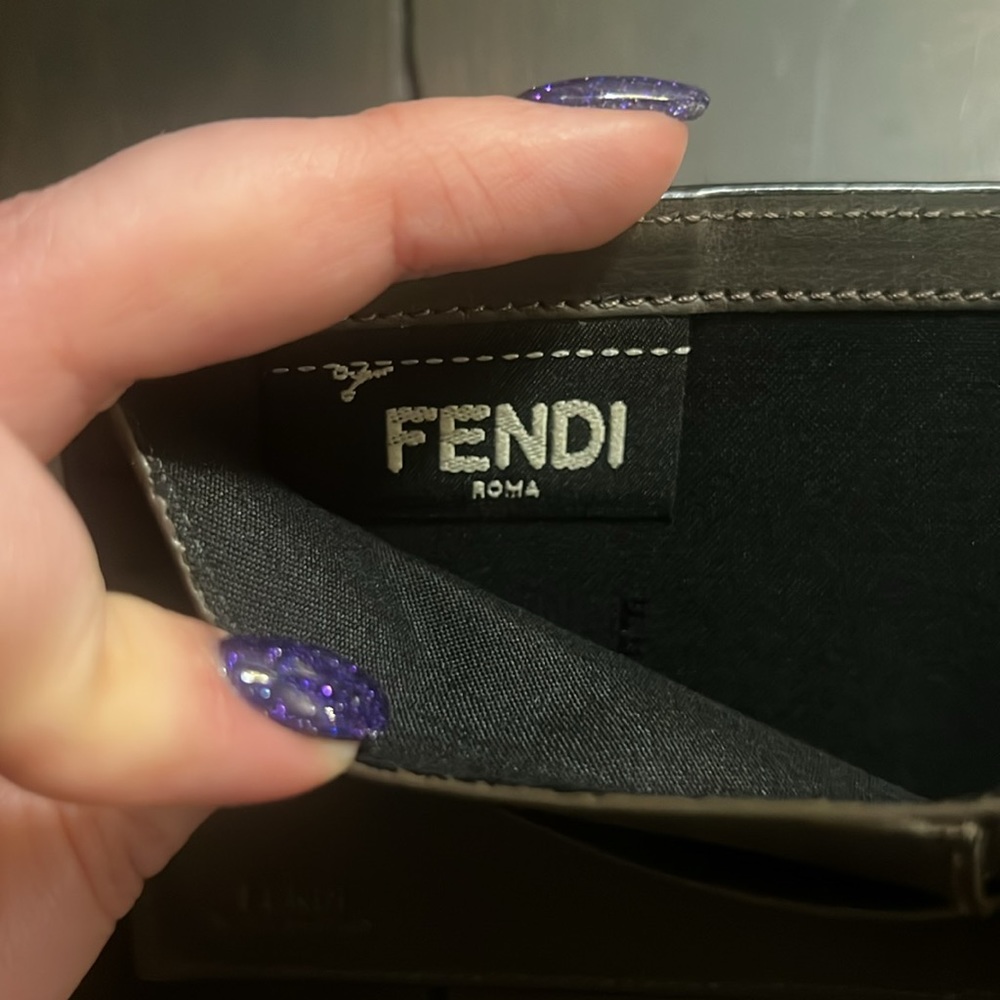 Fendi Monster Black Python Eyes Bifold - image 5